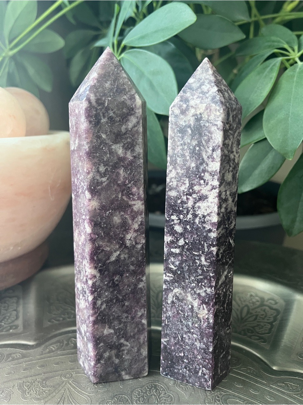 Lepidolite tower